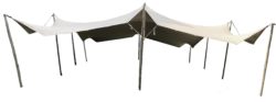 Stretchtent 10x10m — Tabernakel Tenten