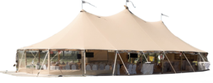 Sailcloth tent 10x16m (inclusief zijwanden) — Tabernakel Tenten