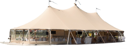 Sailcloth tent 10x22m (inclusief zijwanden) — Tabernakel Tenten
