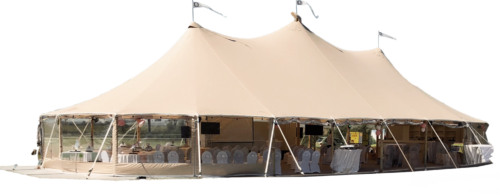 Sailcloth tent 10x28m (inclusief zijwanden) — Tabernakel Tenten